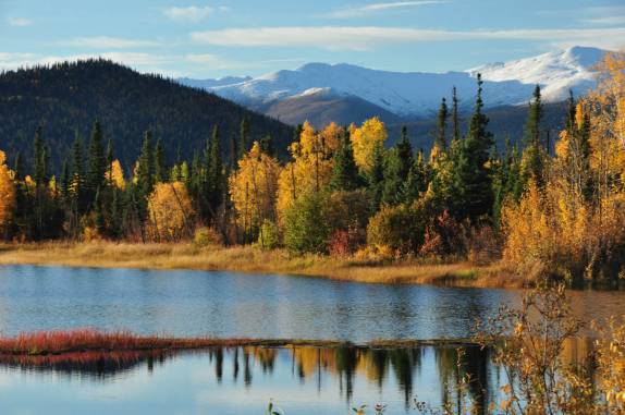 A belíssima paisagem antes de chegarmos à Coldfoot, 95 km ao norte do Círculo Polar Ártico, no Alaska